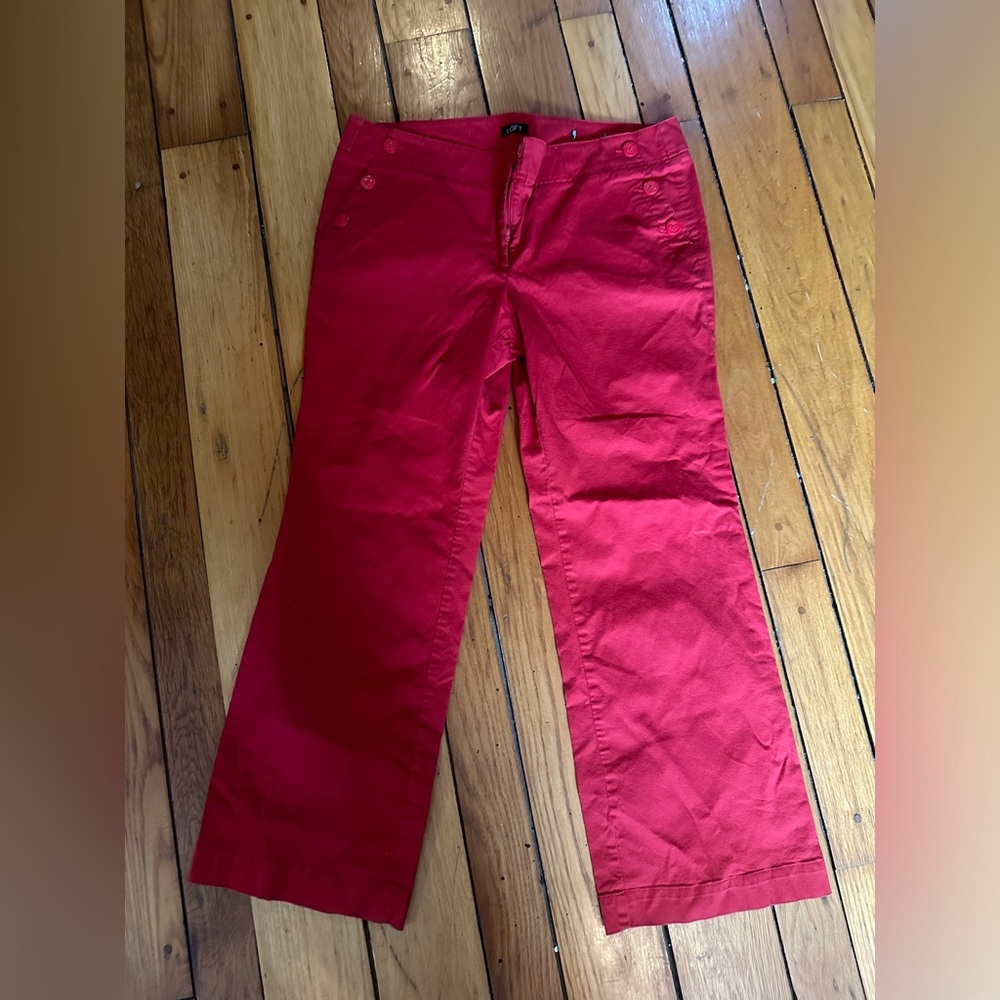 Red Khaki Pants